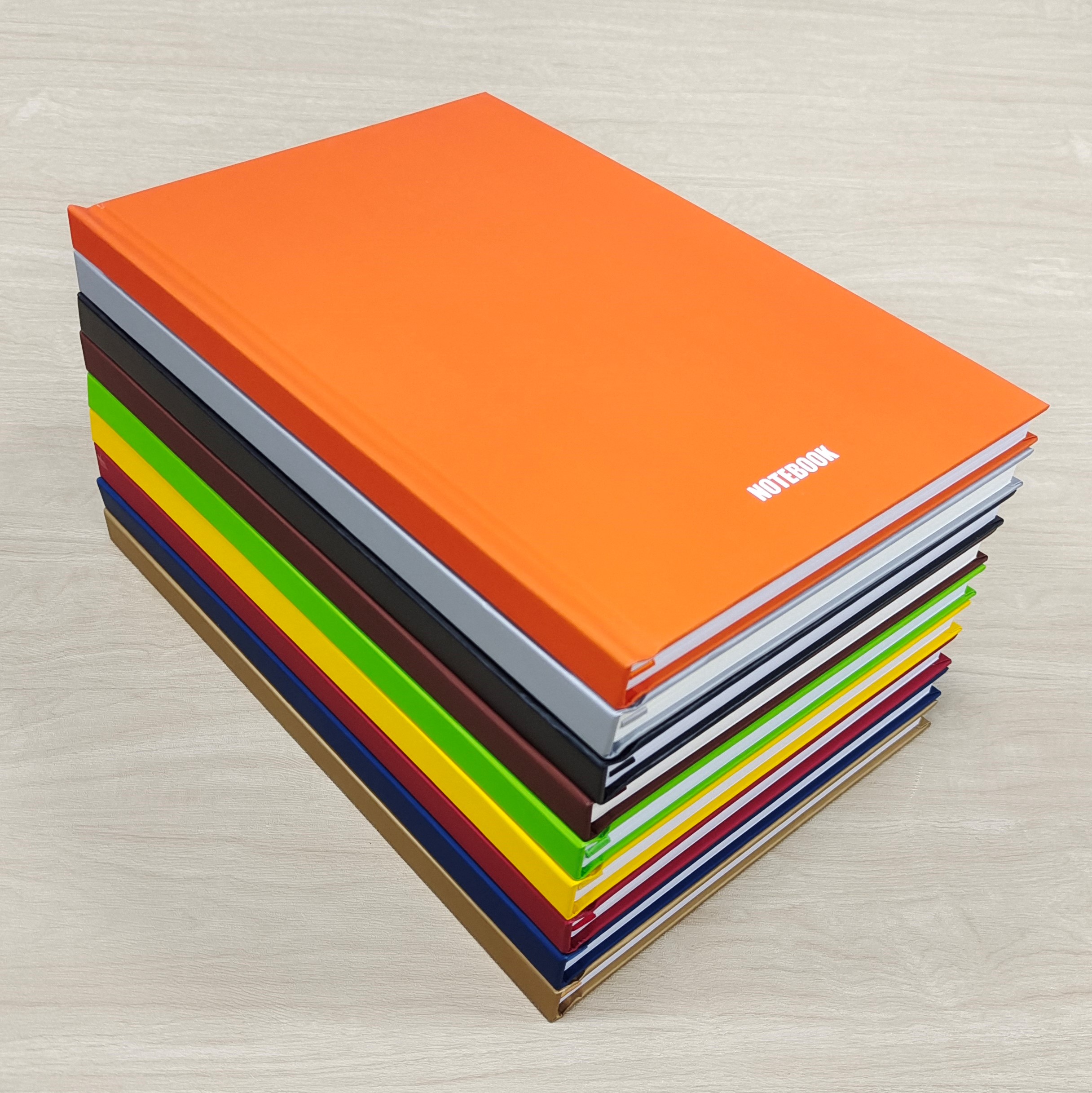 FSC standard hard cover A5 notebook with ruled inner pages and pure